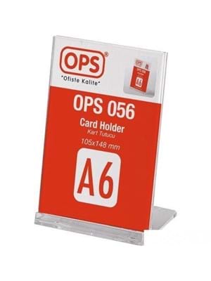 Ops A6 (105x148 Mm) Dikey Afiş Taşıyıcı 056