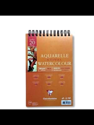 Clairefontaine 11x17 300 Gr 20yp Spiralli Aquarelle Etıval Watercolour Ek98569