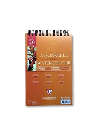 Clairefontaine 11x17 300 Gr 20yp Spiralli Aquarelle Etıval Watercolour Ek98569