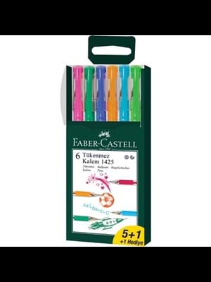 Faber Castell 1425 Tükenmez Kalem Ailesi 5+1 Renkli 142557