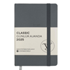 Victorias Journals Classic 9x14 Günlük Ajanda Sert Kapak Ivory Gri 124-1490 2025