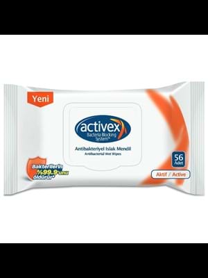 Activex Active Antibakteriyel Islak Mendil 56"lı