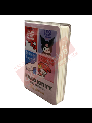 Victorias Journals A7 Hello Kitty Çizgili Günlük 128 Sayfa 525-1997