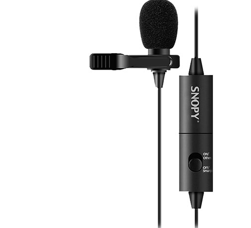 SNOPY SN-100M SİYAH AKILLI TELEFON VE YOUTUBER YAKA MİKROFONU 