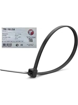 Tork Trk-150x2,5mm 100lü Siyah Kablo Bağı