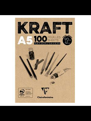 Clairefontaine A5 90 Gr Kraft (sketch) Defter 100 Yp 96544