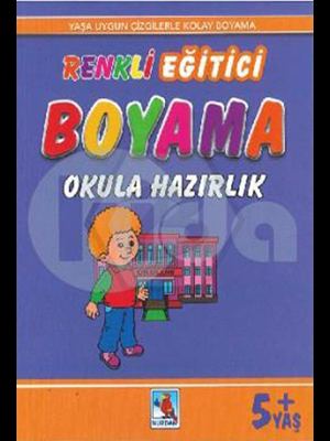 Renkli Eğitici Boyama - Okula Hazırlık (+5 Yaş) - Nurdan Yayınları