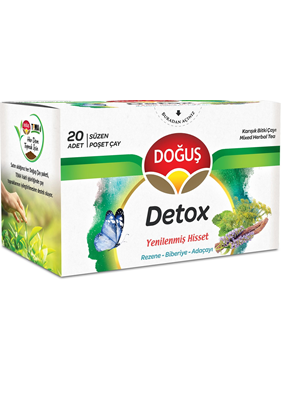 Doğuş Detox ( Rezene-biberiye-adaçayı) Bitki Çayı Süzen Poşet 1.5 Gr 20"li