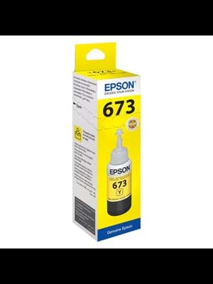 Epson T6734 70 Ml Yellow Refil C13t67344a L800