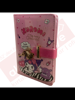 Victorias Journals A6 Kuromi Çizgili Kilitli Günlük 192 Sayfa 525-2023