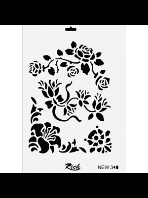 Rich New Seri 25x35 X-large Stencil 340