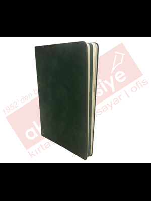 Victorias Journals 15x21 Duo Esnek Kap.vegan Deri Çizgili Defter 192 Sf. Yeşil 125-2033