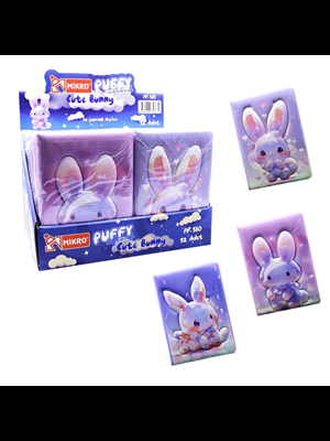 Mikro 13x18 Puffy Not Defteri 96 Yp Cute Bunny Pf-130