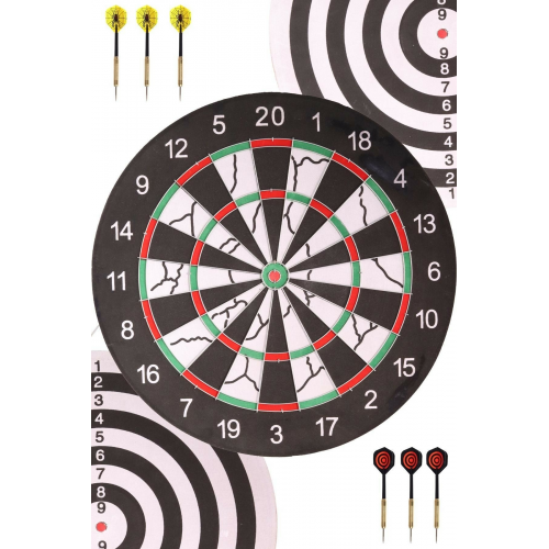 DELTA FLOCKED DART SETİ (6X18 GR İĞNE UÇLU OK+18" TAHTA) SDF76