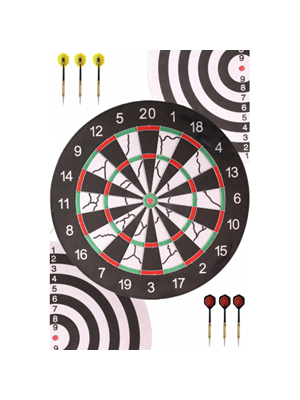Delta Flocked Dart Seti (6x18 Gr İğne Uçlu Ok+18" Tahta) Sdf76