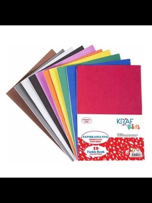 Kraf Kids A4 2 Mm Yapışkanlı Eva 10 Renk Kk20