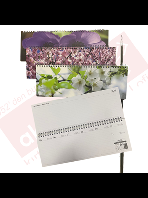 Lizy 12x33 Spiralli Haftalık Masa Takvimi Çiçek Serisi Tkv-ms4 (2026)