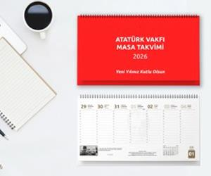 ATATÜRK VAKFI SPİRALLİ MASA TAKVİMİ SÜMEN 2026