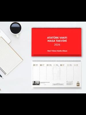 Atatürk Vakfı Spiralli Masa Takvimi Sümen 2026