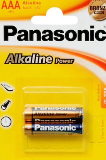 PANASONIC POWER AAA 1.5V ALKALİN PİL 2 Lİ LR03