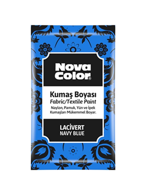 Nova Color 12 Gr Toz Kumaş Boyası Lacivert Nc-909