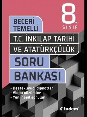 8.sınıf T.c.inkılap Tarihi ve Atatürkçülük Soru Bankası 2122-tudem Yayınları