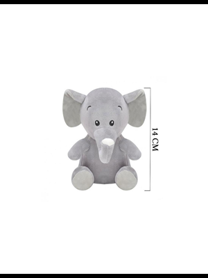 Selay 14 Cm Peluş Fil Gri 1016