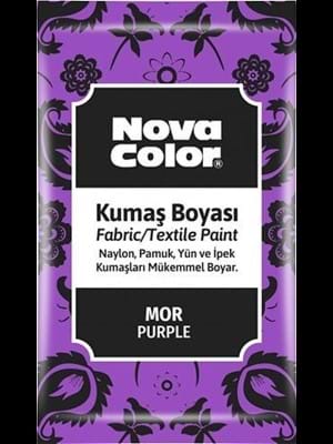 Nova Color 12 Gr Toz Kumaş Boyası Mor Nc-907