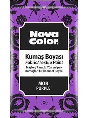 Nova Color 12 Gr Toz Kumaş Boyası Mor Nc-907
