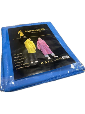Rainwalker Eva Kumaş Kapşonlu Yağmurluk Mavi Rw-y04-l