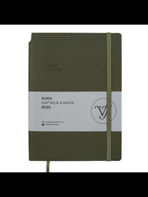 Victorias Journals Kuka 14x20 Günlük Ajanda Esnek Kapak Ivory Petrol 124-1462 2025