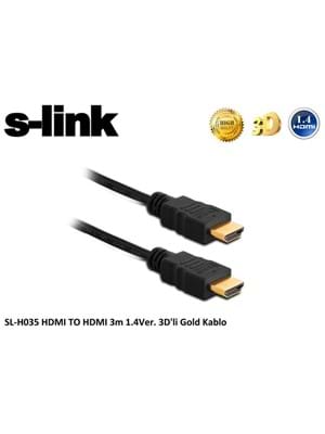 S-link Sl-h035 3mt Hdmı Gold Görüntü Kablosu