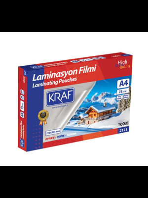 Kraf A4 75 Mic Laminasyon Filmi 100 Lü 2121