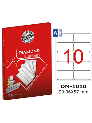 Diamond Label 99.06x57 Mm A4 Laser Etiket 100"lü Dm-1010