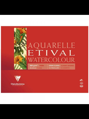 Clairefontaine 18x24 300 Gr 30yp Aquarelle Etıval Watercolour Ek93180