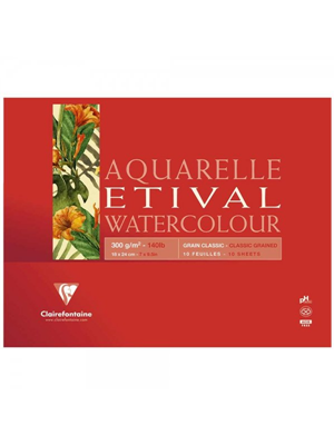 Clairefontaine 18x24 300 Gr 30yp Aquarelle Etıval Watercolour Ek93180