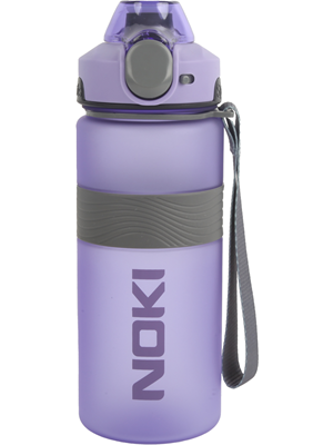Noki 750 Ml Tritan Auto Kapak Soft Touch Silikon Bantlı Askılı Matara Mor T-0121-100