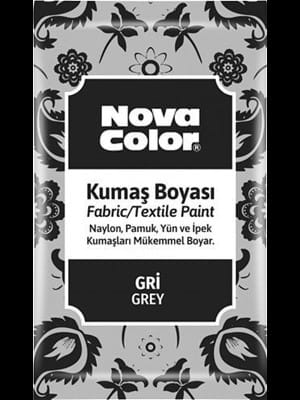 Nova Color 12 Gr Toz Kumaş Boyası Gri Nc-908