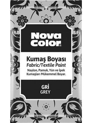 Nova Color 12 Gr Toz Kumaş Boyası Gri Nc-908