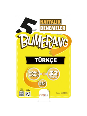 Günay Yay.- 5.sınıf Bumerang Türkçe Haftalık Denemeler 2324