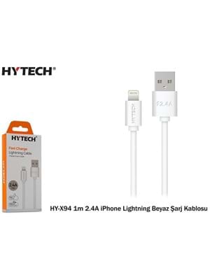 Hytech Hy-x98 2.4a 2m Iphone Lıghtnıng Beyaz Şarj Kablosu