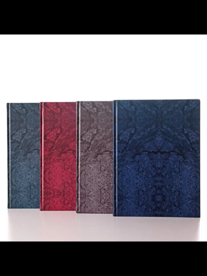Elma 20x28 Mermer Desen Sert Kapak Defter Çizgili 160 Yp