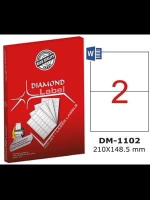 Diamond Label 210x148.5 Mm A4 Laser Etiket 100"lü Dm-1102
