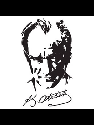 Svn Ata Silüet Folyo Sticker No:1