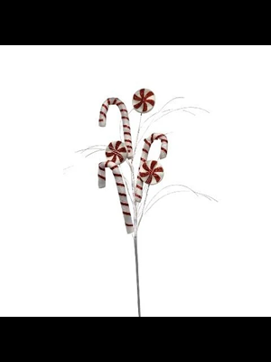 Nedi Yılbaşı 70 Cm Şekerli Bastonlu Çubuk Süs Kırmızı-beyaz 13219