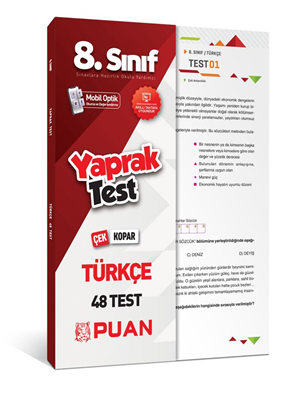 Puan Yay.-8.sınıf Türkçe Yaprak Test 2223