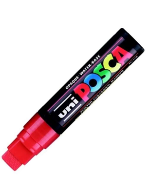 Uni Posca 15.0 Su Bazlı Poster Markörü Kırmızı Pc-17k