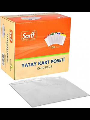 Sarff 7.5x9.5 Cm Plastik Yaka Kartı Poşeti Dikey-yatay