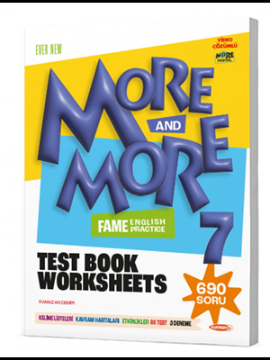 Kurmay Yay.-7.sınıf More&more Fenomen İngilizce Test Kitabı Worksheets 690 Soru 2425