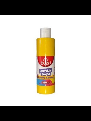 Bubu 250 Ml Akrilik Boya Sarı Akr006